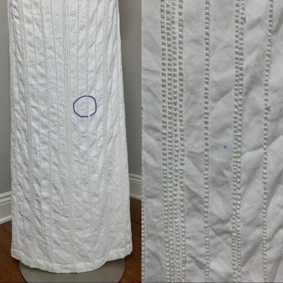 LPA Beaded Crossback Gown in Ivory Size Medium Maxi Dress Revolve Low Back Sz M - Picture 7 of 9